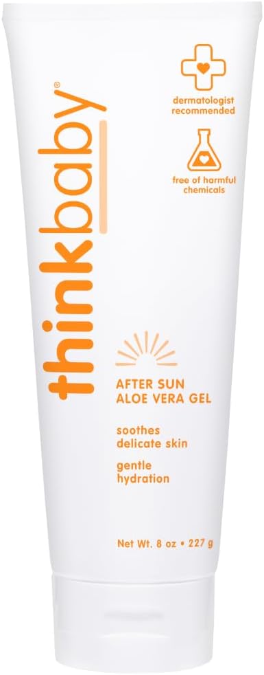 Thinkbaby Aloe Vera Gel After Sun Relief Lotion, 8 Fl Oz – EWG Verified Natur...