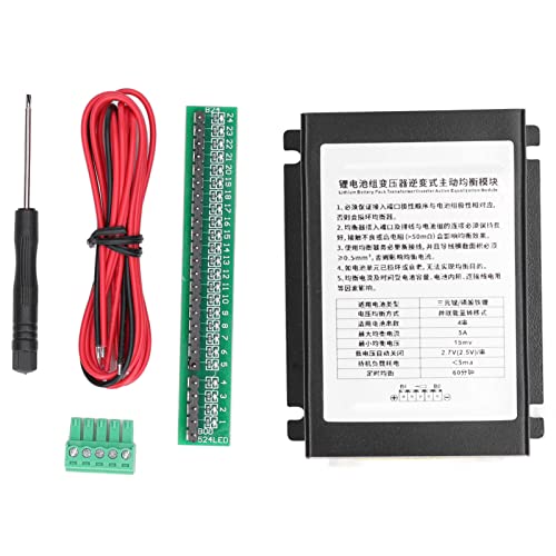 Rankomu Ecualizador de celdas de batería, ecualizador activo 5A 4S, equilibrador de voltaje de unidad de celda, kit de tablero de equilibrio de voltios para baterías de iones de litio, solución