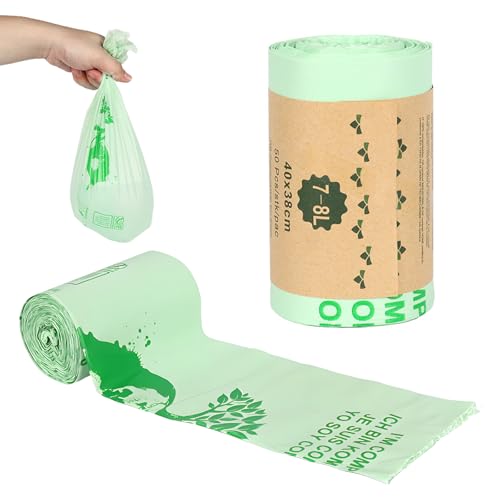 Handle Tie Compostable Food Scrap Bags For Counter Top Compost