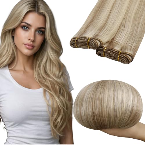 RUNATURE Sew in Extensions Real Human Hair, Weft Hair Extensions