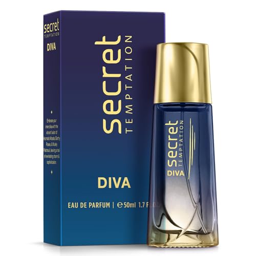 Secret Temptation Diva Luxury Perfume for Women | Long Lasting Smell & Aromatic Woody Fragrance | Eau de Parfum - 50 ml