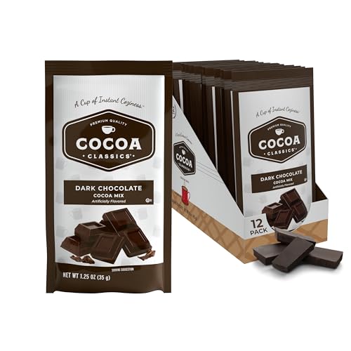 Cocoa Classics Dark Chocolate Cocoa Mix, Sweet, Smooth, Intense Dark