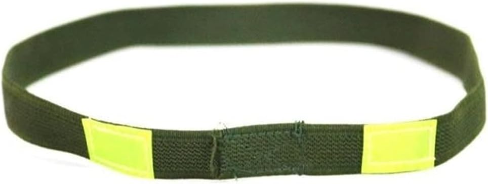 ZPP 2Pcs Tactical Helmet Strap, Reflective Cat Eye Helmet Band for M1 M88 MICH Helmet (Army Green)
