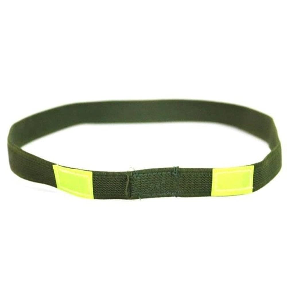 ZPP 2Pcs Tactical Helmet Strap, Reflective Cat Eye Helmet Band for M1 M88 MICH Helmet (Army Green)