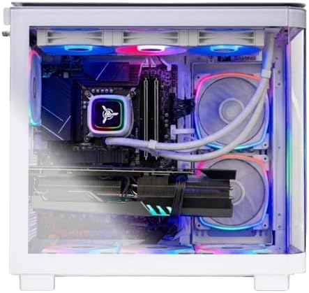 Alt Text for image 2: Skytech Gaming King 95's 360mm AIO Liquid CPU Cooler with ARGB Fans