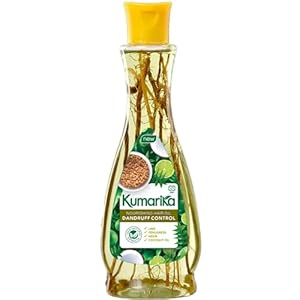 Kumarika Nourishing Hair Oil Dandruff Control – For Anti dandruff scalp treatment hair oil for dry damaged hair. 100% Natural extracts, for dry itchy scalp with dandruff, 200ml