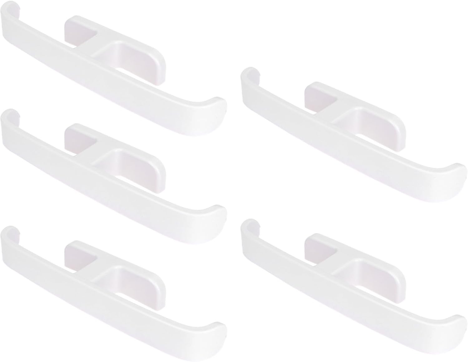 Cabilock Wall Mounted Shoes Rack 5pcs PP Slippers Organizer for Bathroom