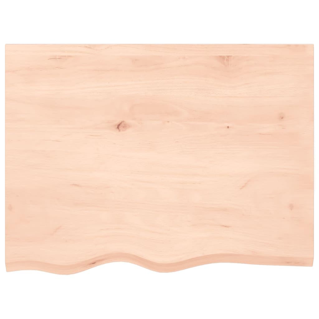 vidaXL Tablero de Mesa, Superficie de Estantería, Tablero de Bricolaje de Repuesto, Superficie de Mesa de Comedor, Madera Maciza de Roble sin Tratar
