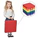 ECR4Kids SoftZone Floor Cushions with Handles, 2" Deluxe Foam, Square, Assorted, (6-Pack)