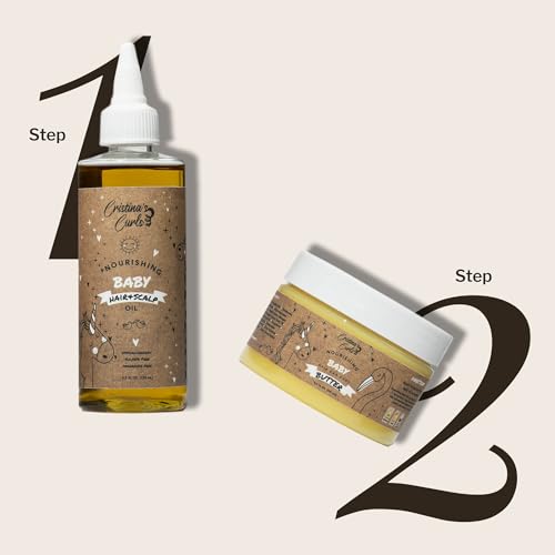 Image of Cristina's Curls Nourishing Baby Hair & Scalp Oil - Lightweight Massage Oil To Loosen Dry Flakes And Seal Softness