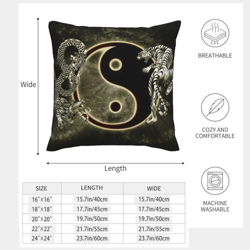 Housses de coussin lin motif tigre de qualité supérieure pour canapé