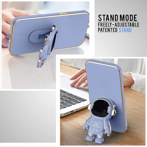 Image of for Samsung Galaxy S24 Plus 5G Case Cute 3D Astronaut Stand Design Camera Protection Shockproof Soft Back Cover for Samsung Galaxy S24 Plus 5G (Blue)