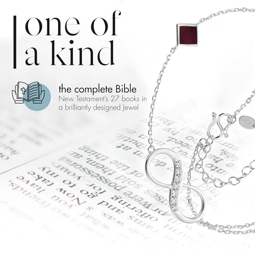 Bible Verse Infinity Bracelet for Women – Christian Jewelry with Nano Bible Chip Containing Entire New Testament – Religious Faith Wearable Bracelet Gift, Faith & Religious Jewelry for Her2