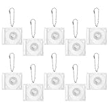 Durabilité exceptionnelle : grâce à sa conception en forme de petit porte-clés cd, ce porte-clés offre une robustesse accrue pour une utilisation quotidienne prolongée, garantissant ainsi que votre mini-cd ou porte-clés créatif reste intact et éclatant. porte-clés pour étui cd, mini-cd transparent