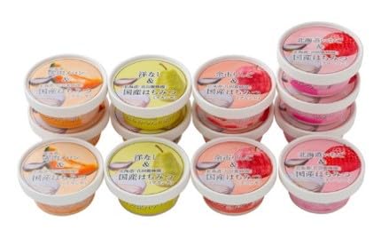 北海道産フルーツ アイスギフト 4種 13個 蜂蜜 いちご 梨 メロン りんご スイーツ ご当地 グルメ ギフト お祝い 内祝い ご贈答