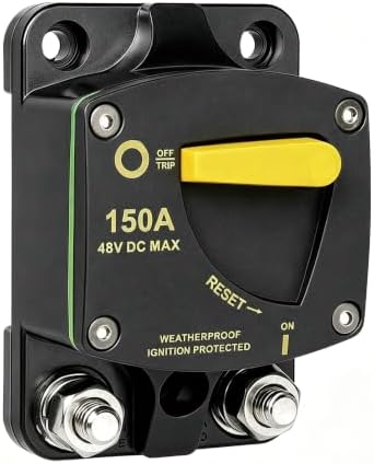 PCLMLES 150A Circuit Breaker, 12V-48V DC
