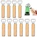 Produktbild 10 Stück Flaschenöffner holz, Holzgriff Bier Flaschenöffner, Bieröffner Personalisiert Holzgriff Flaschenöffner Tragbare Durable Naturholz Flaschenöffner Großes Geschenk für Männer