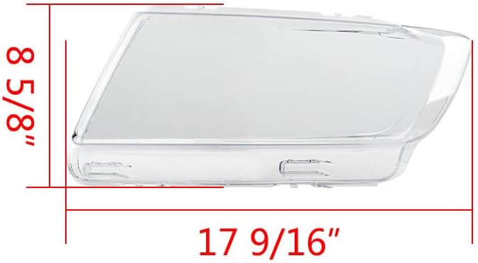 Left Right PC Transparent Lens Headlight Covers Compatible for 2011-2013 Jeep Grand Cherokee 55079379AF 55079378AF Head Lamp