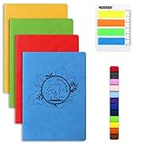 XYTMY Colorful Blank Notebooks,A5 4 PCS Kids Cute Notebooks Multipack with Animal Prints,PU Leather...