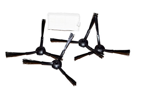 Preisvergleich Produktbild X500 2 Paar Ersatzbürsten & 1 Hepa-Filter für Medion MD 16192, MD18500, MD18501, MD18600, MD19900, MD19511