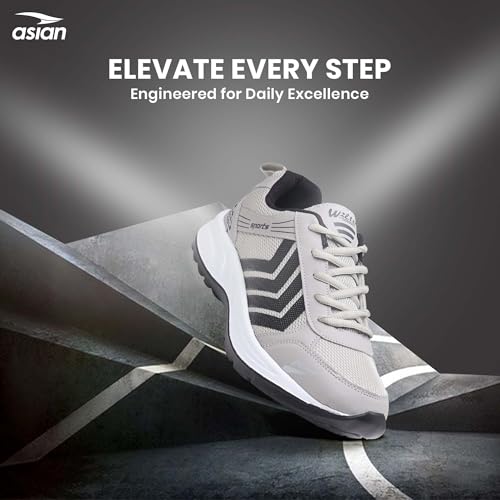 Image of ASIAN Wonder-14 Men's Sports Shoes | Lightweight, Breathable Sneakers with Cushioned Sole & Anti-Slip Grip | Perfect for Running, Walking, Gym & Daily Casual Wear