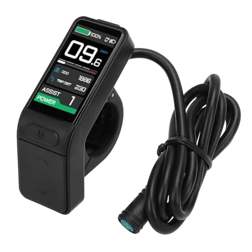 Electric Bicycle LCD Display, 1.3 Inch Cycling Display Panel Backlight for BAFANG BBS01 BBS02 BBSHD Mid Drive Motor with Integrated Gear Switching Function
