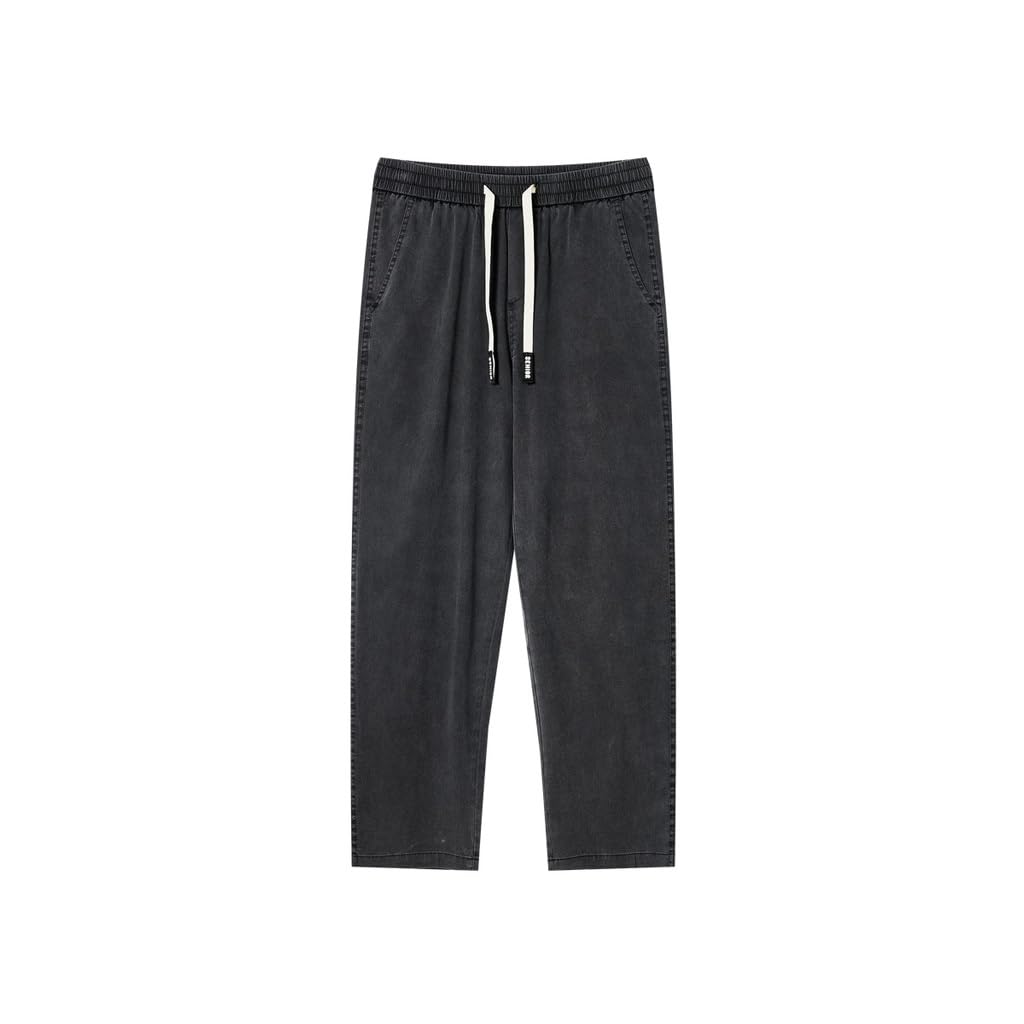 Pantalon en denim anti-compression à taille élastique décontracté fuselé - 6