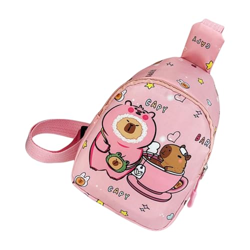 FANSHINUO Kleiner Sling-Rucksack, Umhängetasche, Kinder-Brusttasche, Tagesrucksack, Bauchtasche, Outdoor, Wandern, Reisen für Kinder, a