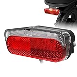 MOONDKIST 30M Visibility Bike Tail Light, High Brightness E-Bike Rear Light with 180° Wide Angle, IPX4 Waterproof Warning Safety Tail Light, 6V-60V Night Riding Tailight Equipmen