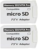 OMYZERO SD2Vita 5.0 Pro Adapter for PS Vita Memory Card - Plug-and-Play High-Speed SD Card Reader Compatible with PS Vita 1000/2000, PSTV, Firmware 3.60 HENkaku Enso - 2 Pack