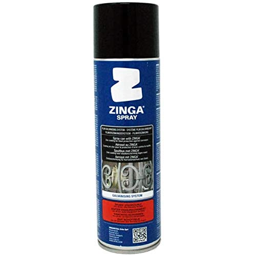 Zinga Zingaspray Aerosol Cold Galvanising Zinc Paint Primer, 500ml