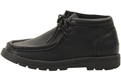 Boy's The App Pro Ankle Boots School Uniform Shoes (11 - Little Kid, Black)3