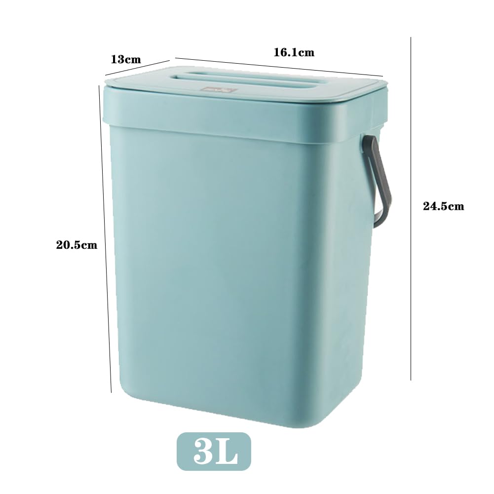 Poubelle Suspendue Avec Couvercle - Poubelle Murale À Compost Pour