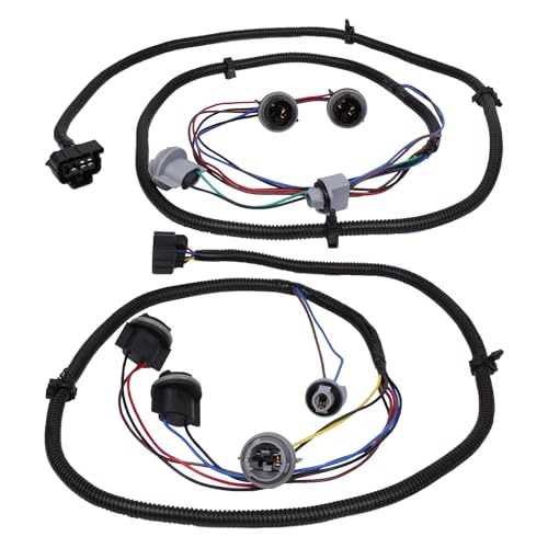 ApplianPar 2Pcs Rear Driver and Passenger Side Tail Light Wiring Harness for Silverado 1500 2500 3500 2003 2004 2005 2006 2007