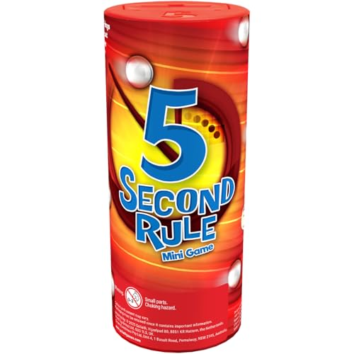 PlayMonster 5 Second Rule Mini - Quickfire Trivia Card Game for Family Fun On The Go - Family Games - Ages 8+