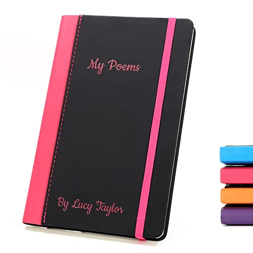 Cuaderno de tapa dura personalizado | Diseñe un diario realmente único | Idea de regalo impreso a medida - A5, Rosa Cover