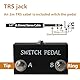 Tavsou Dual Momentary Switch Pedal Für Gitarre Effekt Pedal mit TRS Kabel Momentaner Fußschalter unlatch
