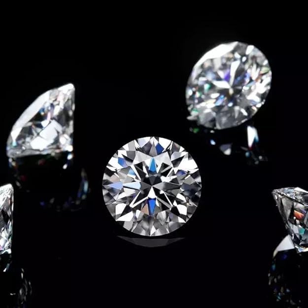 2 Pcs Lab Created Diamond 4 MM Loose Gemstone Round Excellent D Color VVS1 Clarity GIE Certified for Making Fine Jewelry Rings Earrings Neckalce Pendant