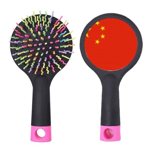 Brosse à cheveux démêlante anti-nœuds avec coussin à motif Chine