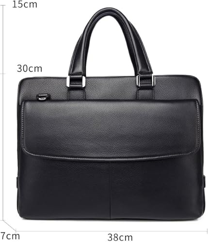 Briefcases for men Leather Men First Layer Cowhide Business Briefcase Multi-functional Messenger Shoulder Men2