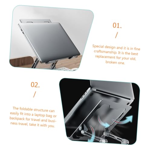 Soporte Ajustable para Laptop de Aleación de Aluminio OUNONA miniatura 7