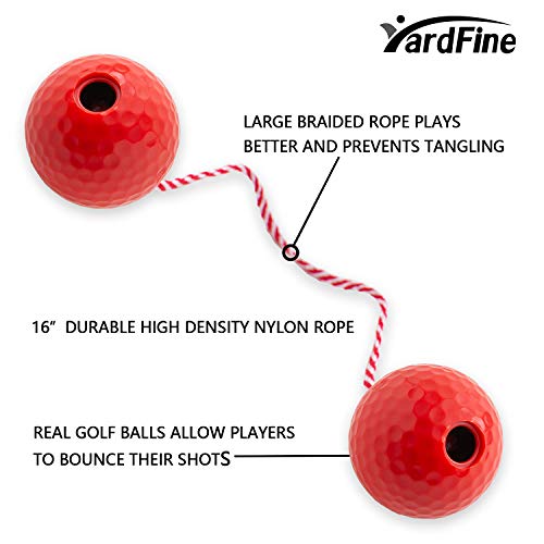 YardFine Ladder Ball Replacement for Ladder Ball Toss Match Quality Step Ball Replacement for Golf Game Set Ladder Ball Bolas 6pack