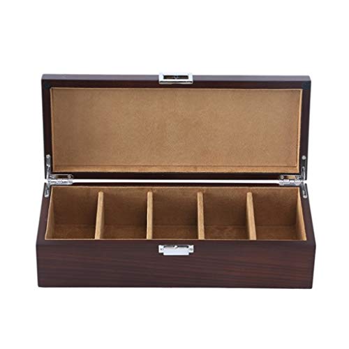 Boîte de montre-5 wide watch slots organisateur en bois FANDIAO