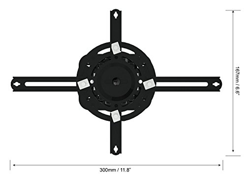 Qualgear PRB-717-BLK Ceiling Mount Projector Accessory,Black Mount thumb #5