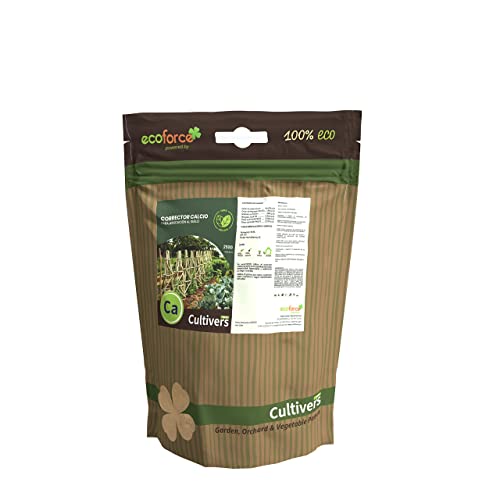 CULTIVERS Corrector de Calcio 250 g Vegetal Ecológico para aplicación al suelo. Calcio para plantas. Corrector de Carencias Vegano
