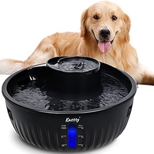 Kastty-Dog-Water-Fountain-Premium-195oz58l15ga-Large-Pet-Fountain-Ultra-Quiet-BPA-Free-Cat-Fountain-Safe-Smart-Pump-Triple-Filtration-2-Filter-Sets-Ideal-for-S-L-Dogs-and-Multi-Pet-Families Large Pet Fountain with Two Filter Sets