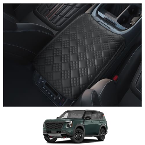 Image of CDEFG for 2025 2026 Nissan Armada Center Console Cover, for 2025-2026 Nissan Armada (SV, SL, Platinum, Pro-4X, Platinum Reserve) Accessories Armrest Cover Middle Console Protector