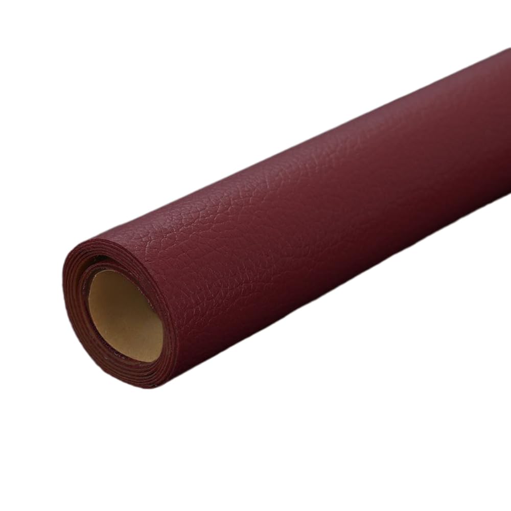 PVC-Leder Reparatur Kunstleder Selbstklebend Lederflicken Leder Patch | Lederreparatur Flicken Ledergewebe Ledersitzflicken für Möbel Sofa Autositze Taschen,3 Stück,Burgunderrot,137x100cmx1pcs