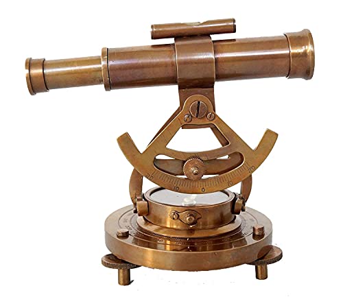 Aladean Brass Alidade Telescope 5" With Base Compass #TOP4