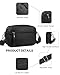 MASINTOR Crossbody Purses for Women Vegan Leather, Travel Purse Shoulder Handbag with Adjustable Strap, Fashionable Women’s Travel Bags with and Tassel Solid Black